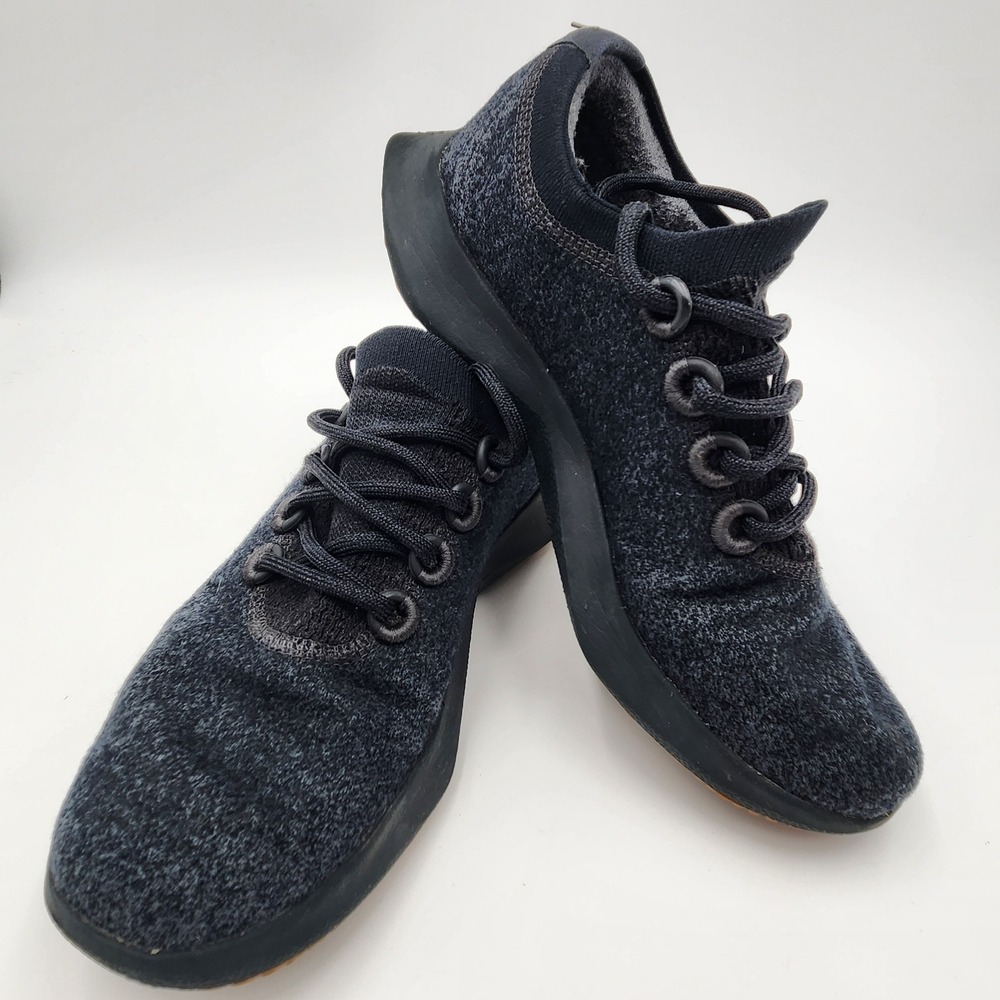 Allbirds Wool Dasher Mizzles Mens 9.5 Navy Heather Running Shoes no insole